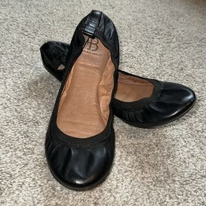 Brian James Women’s Black Leather Angie Ballet Flats Flexible Sole Size 8.5